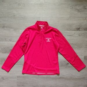 Under Armour Women's Mark Twain Golf Course Quarter Zip Pink Sweatshirt Medium M